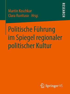 cover image of Politische Führung im Spiegel regionaler politischer Kultur